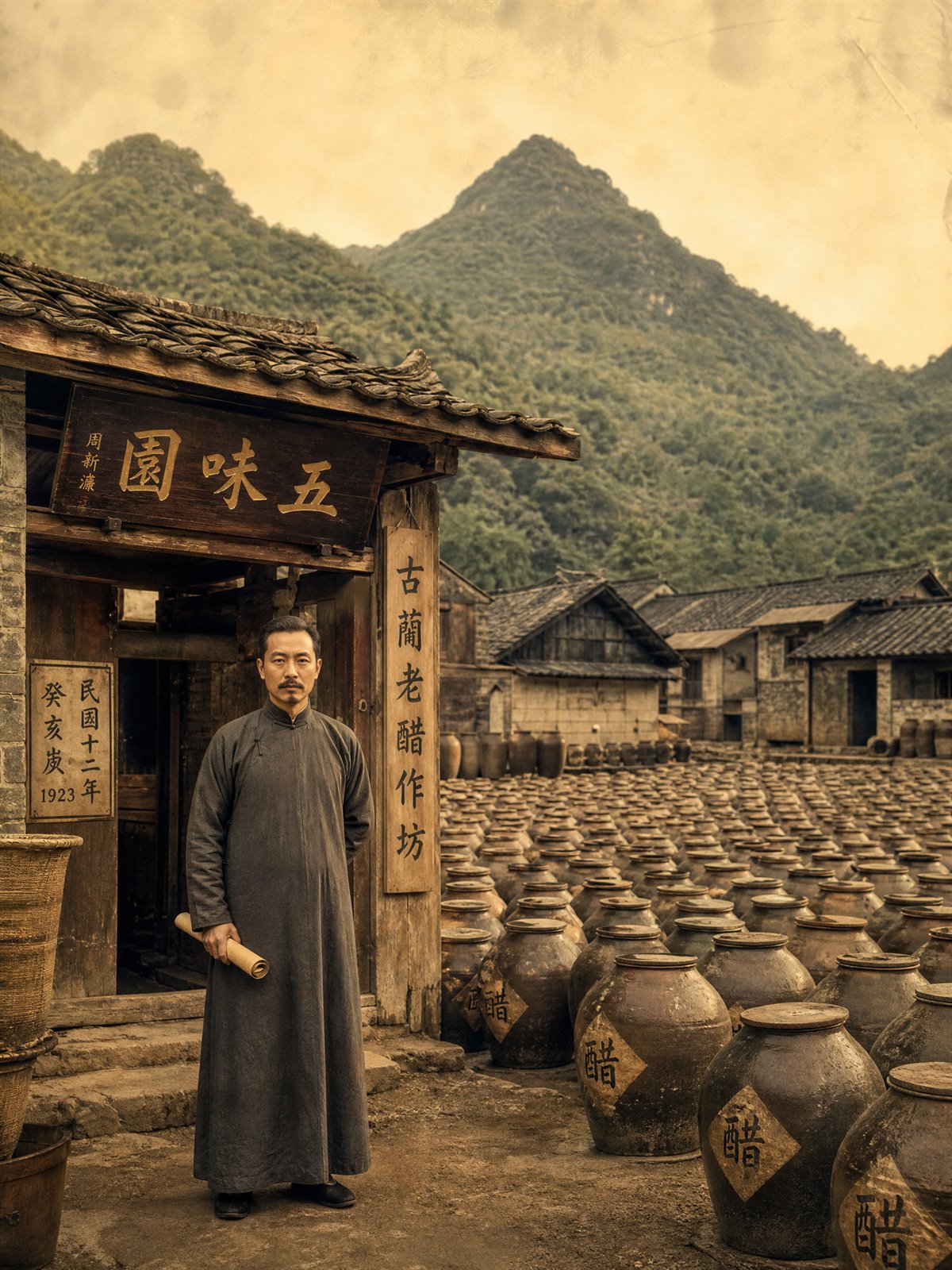 1923年五味园作坊创立场景