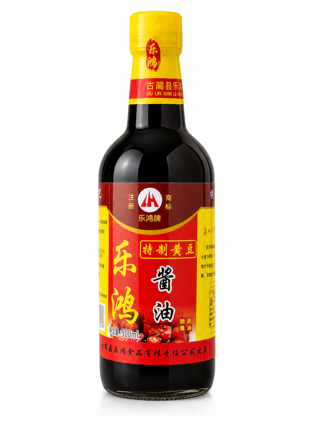 乐鸿特制黄豆酱油 500毫升