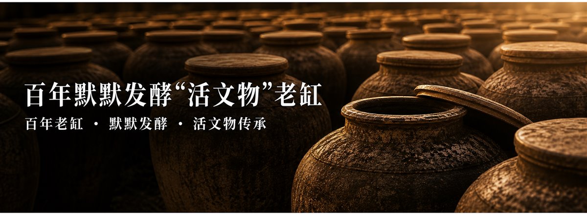 百年老缸在阳光下默默发酵